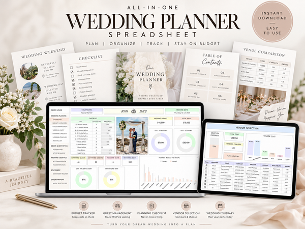 Ultimate Wedding Planner Spreadsheet